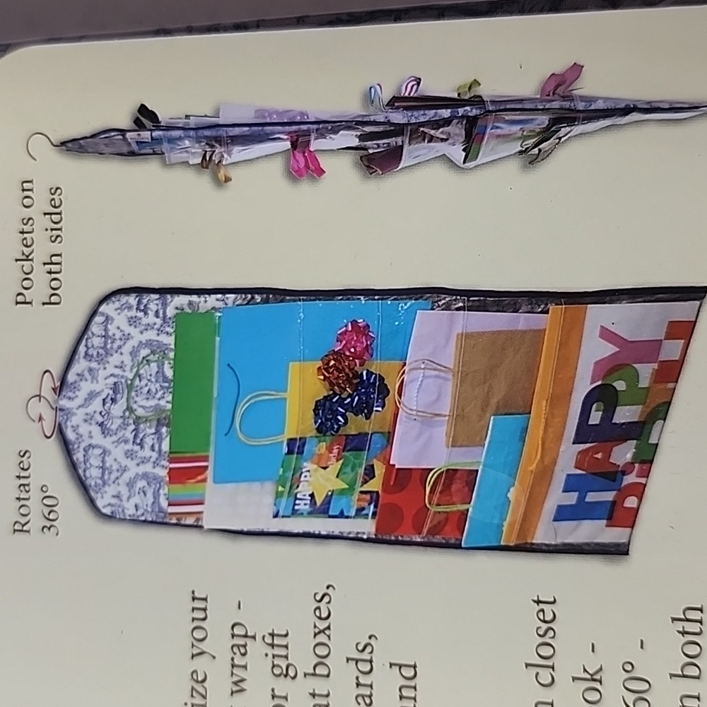 Gift Bag Organizer Paula Deen Collection - New With Tags.